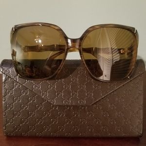 Gucci Square Bamboo woman's sunglasses